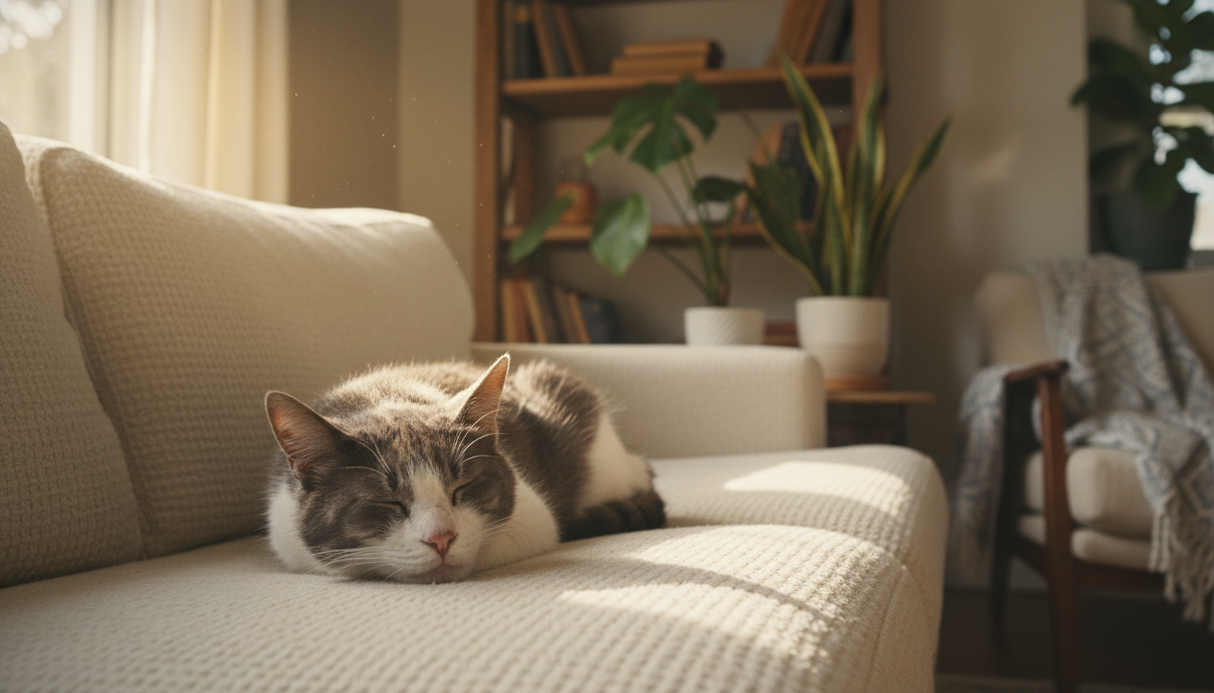 Katze, Katzer, alter Kater, schlafen, alte Katze schlafen