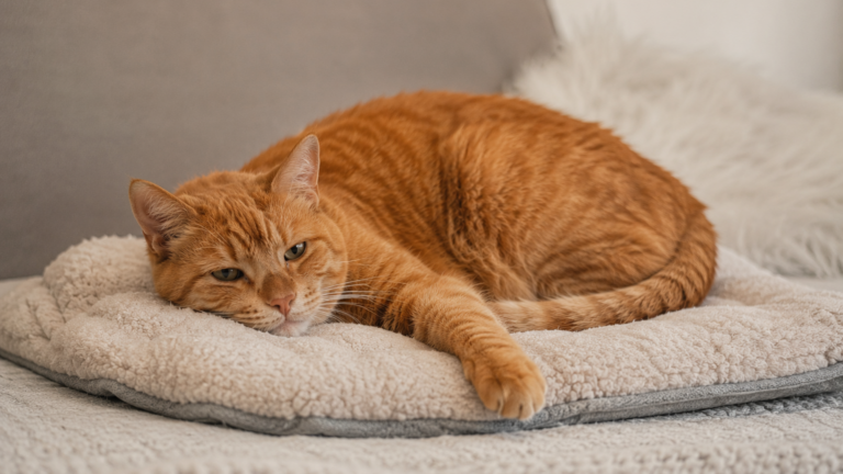alte Katze mit schmerzen