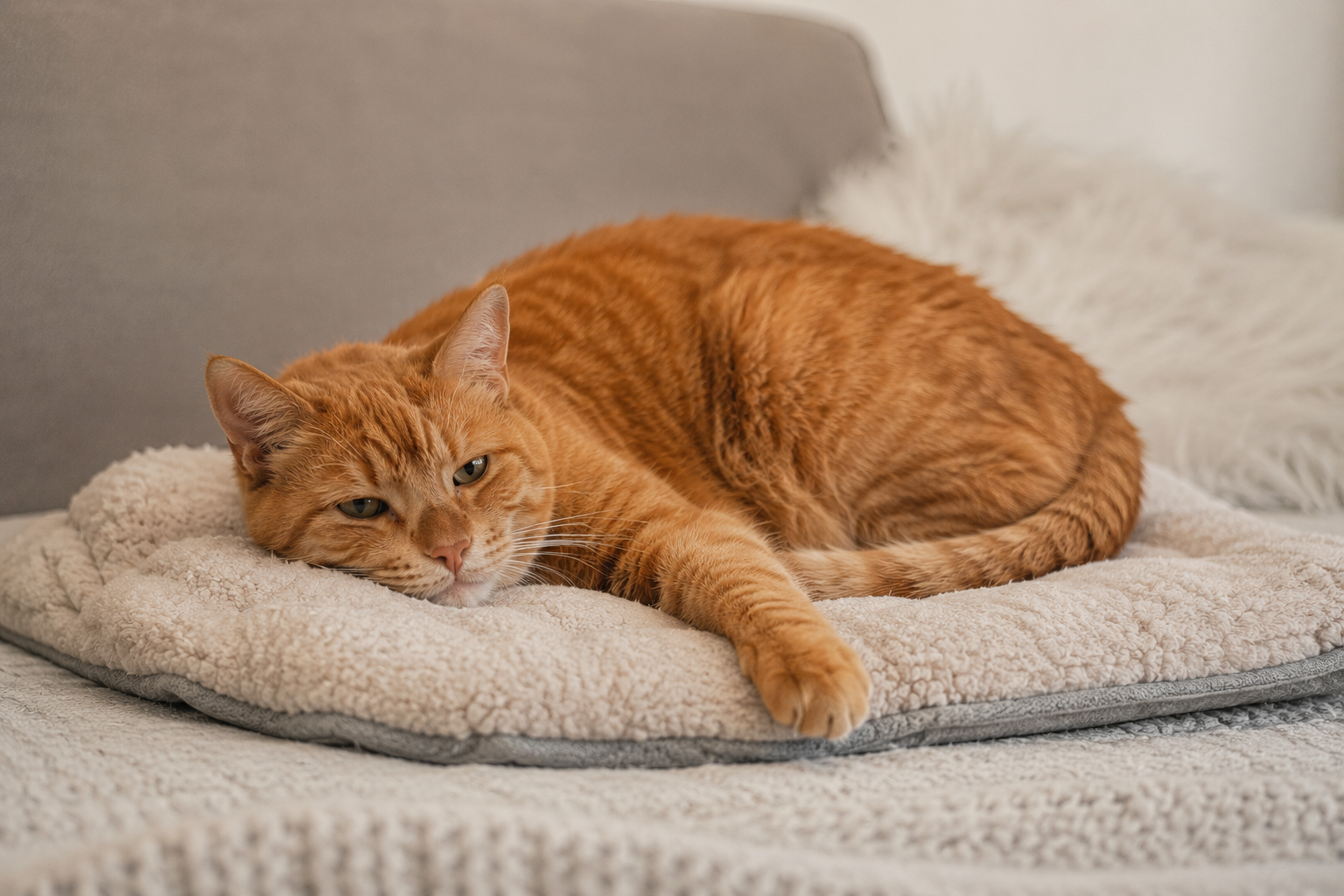 alte Katze mit schmerzen