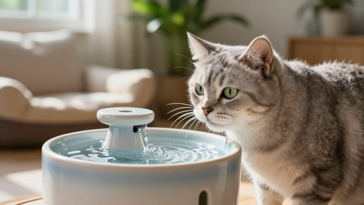 Alte Katze trinkt wenig – warum ein Trinkbrunnen helfen kann