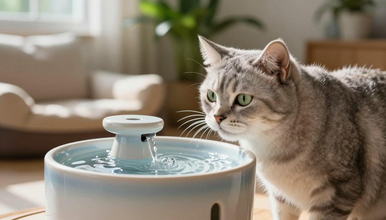 alte Katze trinkt wenig, Trinkbrunnen Katze, Trinkbrunnen für alte Katzen, Katze