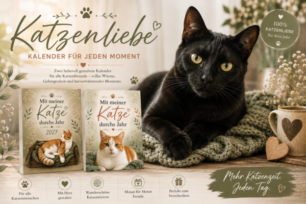Geschenkidee für Katzenfans: Kalenderbuch Alltag